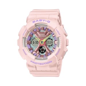 Casio ANALOG DIGITAL BA130PM-4A Baby-G Herr Rosa | UYFIO-1089