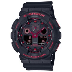Casio ANALOG-DIGITAL GA100BNR-1A G-shock Herr Svarta | YCLIP-8694