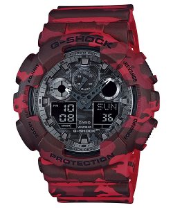 Casio ANALOG-DIGITAL GA100CM-4A G-shock Herr Röda | BAWUZ-1256