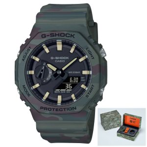 Casio ANALOG-DIGITAL GAE2100WE-3A G-shock Herr Gröna | QLCEK-2415