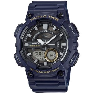Casio Analog-Digital AEQ110W-2AV Casio Herr Marinblå Blå | XPMCV-9215