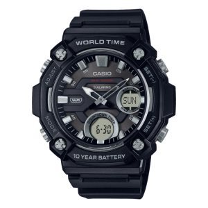 Casio Analog-Digital AEQ120W-1AV Casio Herr Svarta | CNZTO-2940