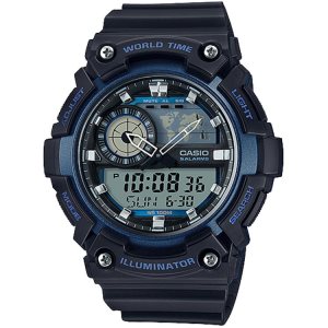 Casio Analog-Digital AEQ200W-2AV Casio Herr Svarta Blå | NACTD-1843