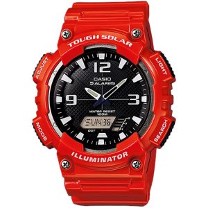 Casio Analog-Digital AQS810WC-4AV Casio Herr Röda Orange | QZJDY-8705