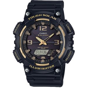 Casio Analog-Digital AQS810W-1A3V Casio Herr Svarta Guld | XRIDL-3796