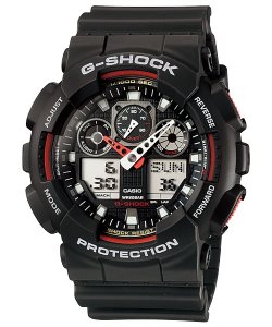 Casio Analog-Digital GA100-1A4 G-shock Herr Svarta | LTGNS-0943