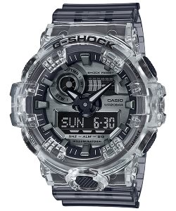 Casio Analog-Digital Gray Clear GA700SK-1A G-shock Herr Grå Svarta | THWIC-0317