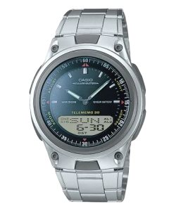 Casio Analog-Digital Steel AW80D-1AV Casio Herr Silver Svarta Grå | UYNPT-6453