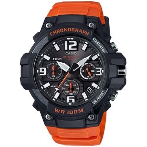 Casio Analog MCW100H-4AV Casio Herr Svarta Orange | IAPDJ-7483