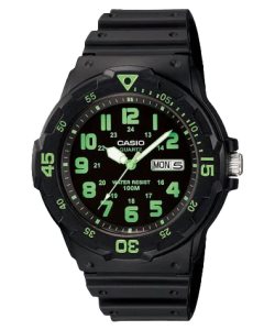 Casio Analog MRW200H-3BV Casio Herr Svarta Gröna | KEYMW-7534