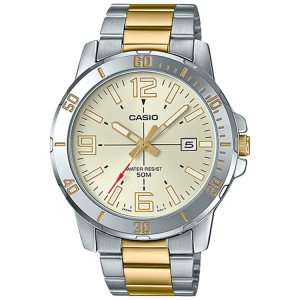Casio Analog MTPVD01SG-9BV Casio Herr Silver | EVCAP-6057