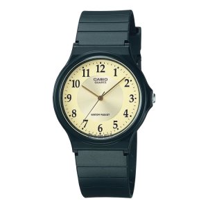 Casio Analog Vatten Resistant MQ24-9B3LL Casio Herr Guld Svarta | THYAV-7203