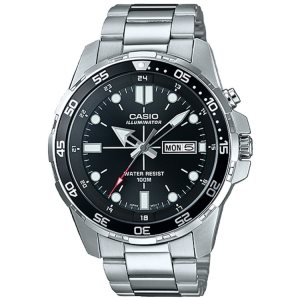 Casio And Analog MTD1079D-1AV Casio Herr Silver Svarta | KLNOD-6301