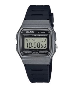 Casio Digital F91WM-1B Casio Herr Grå Svarta | AKJIM-3016