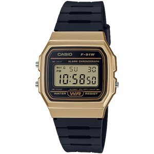 Casio Digital F91WM-9A Casio Herr Guld Svarta | GXCOD-1930