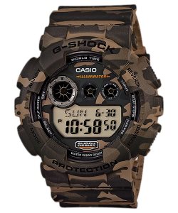 Casio Digital GD120CM-5 G-shock Herr Bruna Camo | SERKY-4578