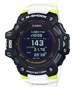 Casio Digital Heart-Rate GBDH1000-1A7 G-shock Herr Svarta Vita | TXWEN-0238