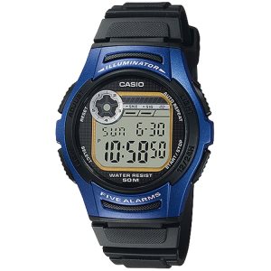 Casio Digital Vanliga W213-2AV Casio Herr Blå Svarta | XIGFZ-4019