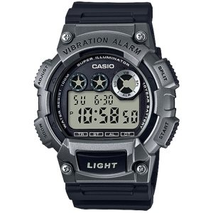 Casio Digital Vanliga W735H-1A3V Casio Herr Svarta Silver | NGZHC-4091