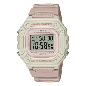 Casio Digital W218HC-4A2V Casio Dam Ljusrosa | VXJCY-9716