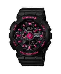 Casio Hot BA111-1A Baby-G Dam Svarta Rosa | VGAJL-6592