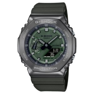 Casio Metal Covered GM2100B-3A G-shock Herr Silver | AGCYM-6184