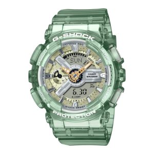 Casio Transparent Analog-digital GMAS110GS-3A G-shock Dam Gröna | QDERZ-8439